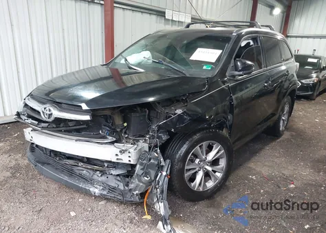 2015 Toyota Highlander Xle V6 from USA, damaged, VIN 5TDJKRFH0FS088893